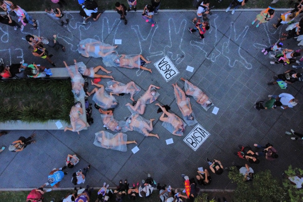 Protest gegen Frauenmorde in Argentinien