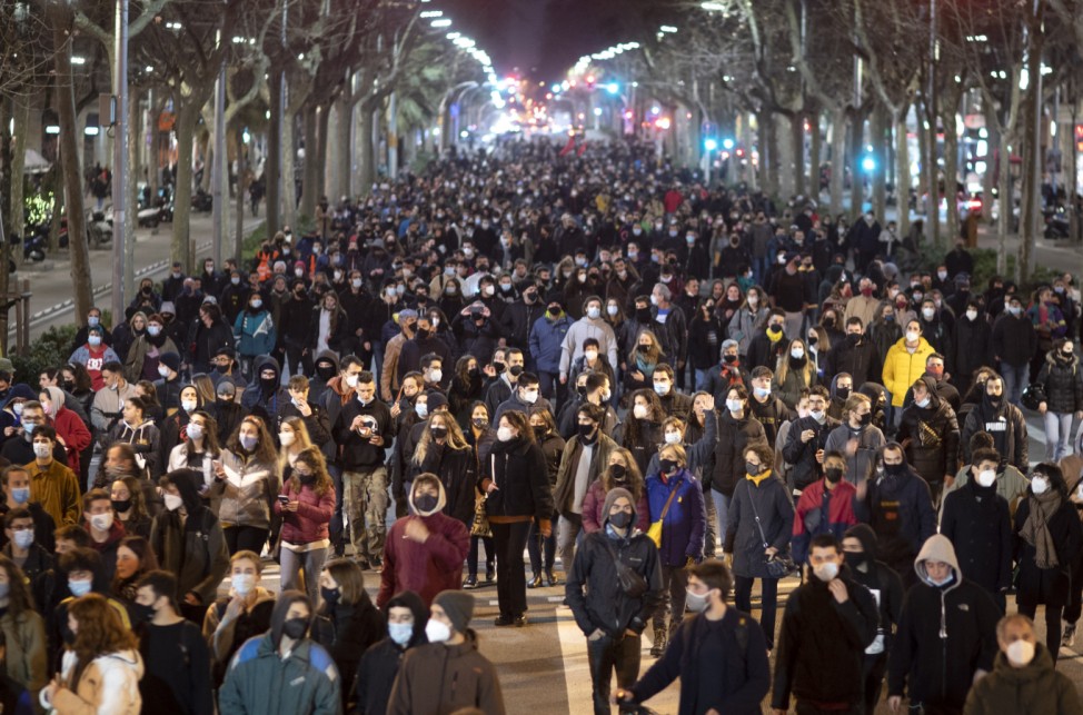 Proteste in Spanien nach Rapper-Festnahme