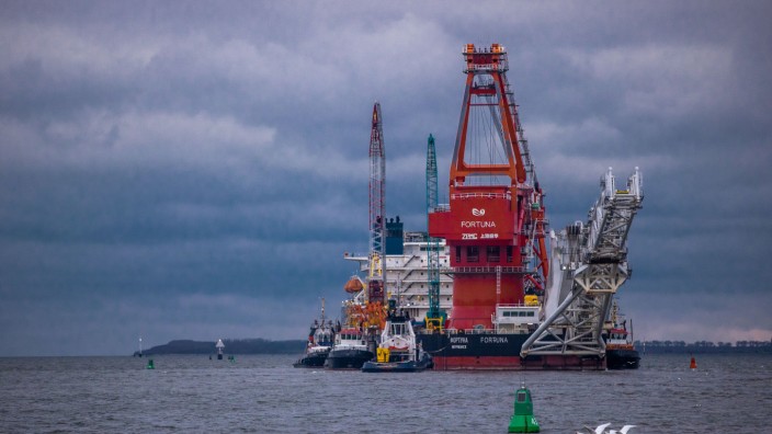 Nord Stream 2: Russisches Verlegeschiff "Fortuna" in der Ostsee