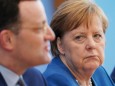 Merkel Speaks To Media As Coronavirus Top 1,500 in Germany