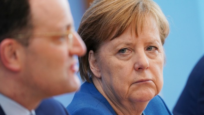 Merkel Speaks To Media As Coronavirus Top 1,500 in Germany