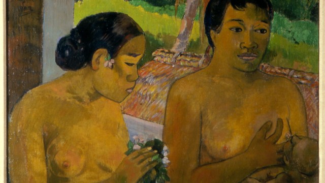 Paul Gauguin - Oeuvre L offrande peint par Paul Gauguin aux Marquises en 1902. Zurich, collection fondation E.G. Buhrle.