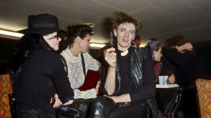 Blixa Bargeld 1983 German musician Blixa Bargeld at the birthday party of television producer and