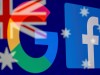 FILE PHOTO: Google and Facebook logos and Australian flag are displayed in this illustration photo