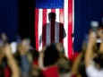 Sept.16, 2019 - Rio Rancho, New Mexico, U.S. - President DONALD TRUMP is seen in shadow behind the A