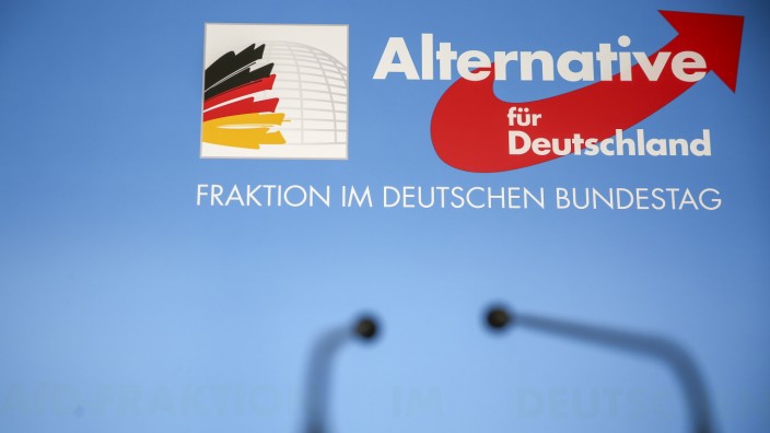 AfD-Logo im Deutschen Bundestag