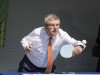 IOC Praesident Dr Thomas Bach Deutschland spielt Tischtennis Aktion am 01 06 2017 Tischtennis W; Thomas Bach