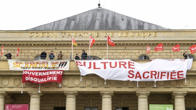 Frankreich: "Die Kultur wird geopfert": Frontansicht des Théatre de l'Odéon.