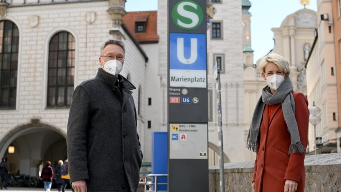 Verkehrswende: Mobilitätsreferent Georg Dunkel und Grünen Bürgermeisterin Katrin Habenschaden.