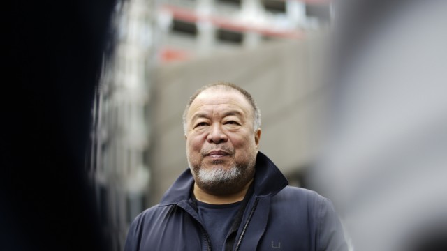 Zensur in Hongkong: Der Künstler und Aktivist Ai Weiwei auf einer Konferenz in Berlin im Jahr 2020. Inzwischen lebt er nach seinem Umzug von Berlin nach England in Portugal.