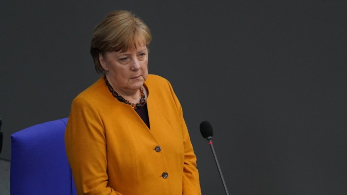 Merkel Takes Questions At Bundestag Following Reversal Of Easter Shutdown
