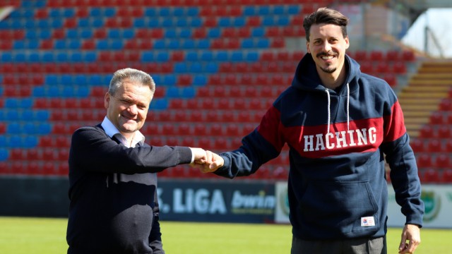 SpVgg Unterhaching: President and coach: Manfred Schwabl (left) and Sandro Wagner.