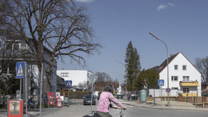 Planung: Radpendler in Richtung München sollen in Krailling von der Margaretenstraße über die Luitpoldstraße geleitet werden.