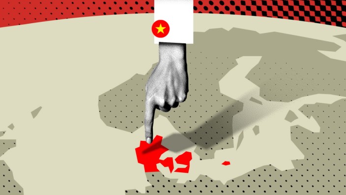 Dänemark: Peking und Hongkong wollen, dass dänische Behörden ihnen zur Hand gehen bei der Verfolgung dänischer Politiker. Illustration: Christian Tönsmann