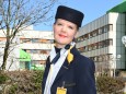 Stewardess Kathrin  Wernera rbeitet jetzt als Krankenschwester.