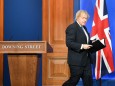 Großbritannien: Premier Boris Johnson bei einer Pressekonferenz