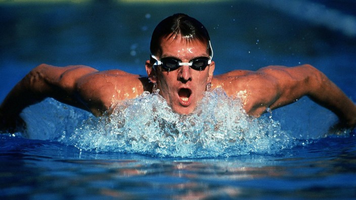 GROSS Michael Olympiasieger in Los Angeles über 100m Schmetterling Olympische Sommerspiele 1984 in L