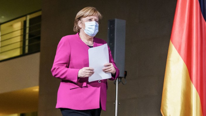 Coronavirus in Europa: Angela Merkel beim Gipfel der EU-Staats- und Regierungschefs
