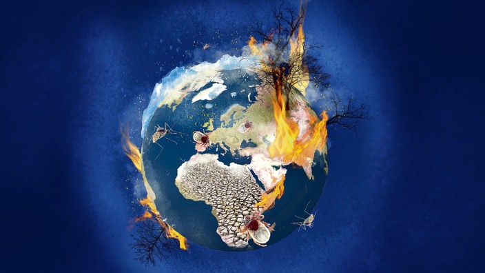 Globale Gesundheit: Hitze, krankheitsübertragende Insekten, Brände: Ein lädierter Planet ist auch schlecht für die Gesundheit.