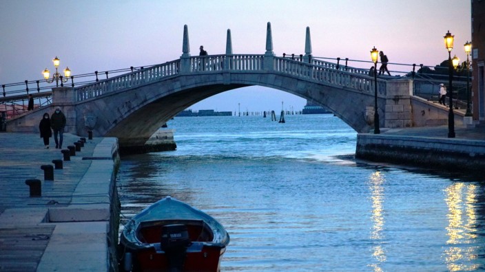 VENICE, LOCKDOWN SECOND SEASON Lockdown second season in Venice, water way in Arsenale area. Venezia Italy