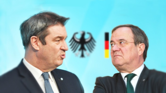 CSU-Chef Markus Söder und CDU-Parteivorsitzender Armin Laschet