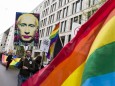 April 8, 2017 - Berlin, Germany - Several hundred people and LGBT ativists rally in Central Berlin u