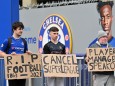 Fußball: Fans des FC Chelsea protestieren gegen die Super League