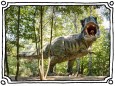 model of dangerous prehistoric dinosaurs Tyrannosaurus Rex, T-rex in wildlife (Artush)