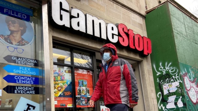 FILE PHOTO: FILE PHOTO: A GameStop store is seen in the Jackson Heights neighborhood of New York City