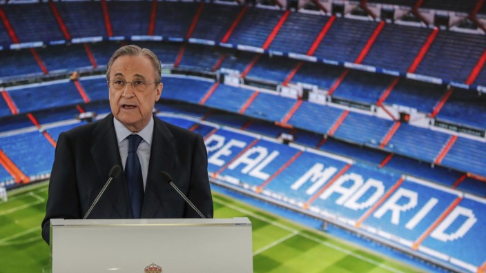 Florentino Pérez, Präsident von Real Madrid: Super League ist noch nicht gescheitert