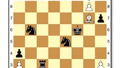 Schach-WM, 6. Partie: Bei diesem Spielstand gab Kramnik gegen Anand auf.