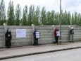 Mahnwache vor der KZ Gedenkstätte Dachau, 2020