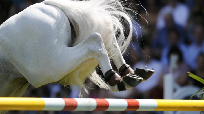 Reiten Weltfest des Pferdesports CHIO in Aachen Soers Springreiten Preis von Nordrhein Westfale; /Springreiten