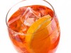 Aperol spritz cocktail in glass isolated on white background (chandlervid85)