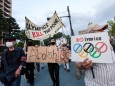 Vor den Olympischen Spielen in Tokio - Protest