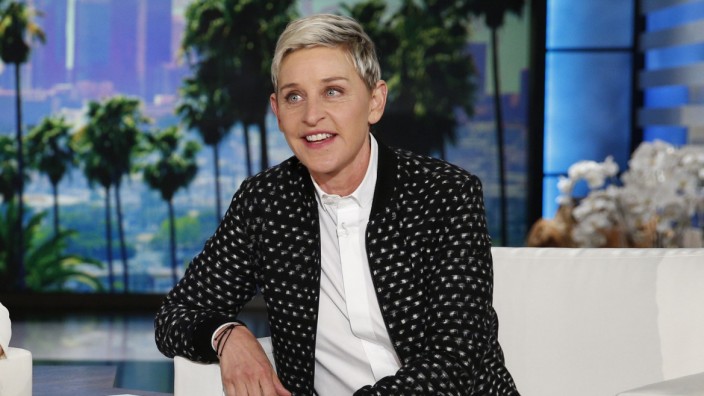Ellen DeGeneres: Ellen DeGeneres in ihrer seit 2003 ausgestrahlten Show, mit der sie zu einer der einflussreichsten Personen in der US-Unterhaltungsbranche wurde.