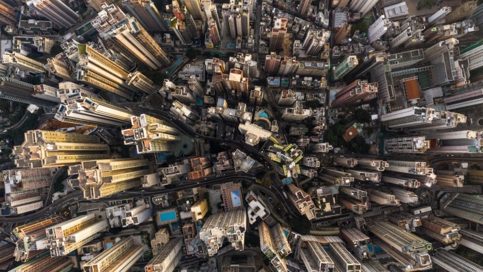 Globale Gefühle: Keine Stadt, sondern ein historischer Moment: Luftaufnahme von Hongkong.