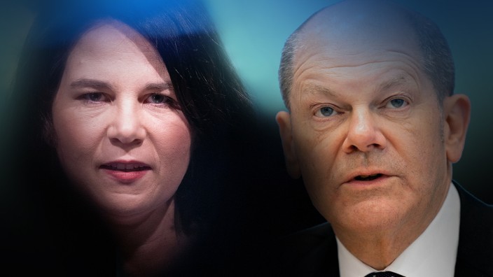 Bundestagswahl: Annalena Baerbock und Olaf Scholz