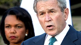 Wege aus der Finanzkrise: "Die Weltwirtschaft wird als Ergebnis stärker aus der Krise hervorgehen", sagte US-Präsident George Bush am Samstag. US-Finanzminister Henry Paulson (rechts) lobte den G-7-Plan als "einheitlichen Rahmen".