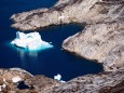 Es fließt mehr, als es sollte: Ein schwimmender Eisberg an der Ostküste von Grönland.