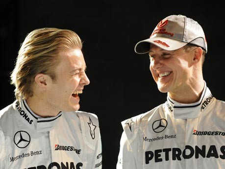 Nico Rosberg, Michael Schumacher;dpa