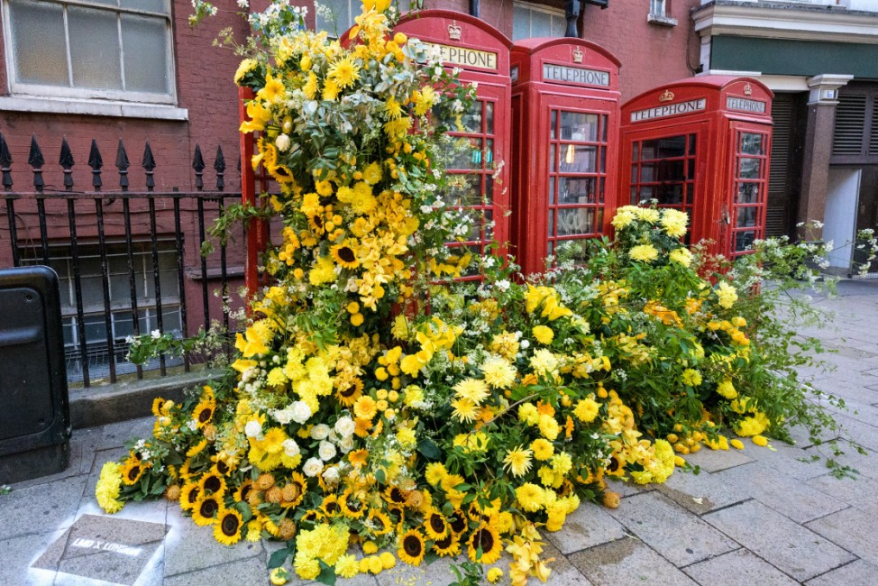 Blumeninstallation in London