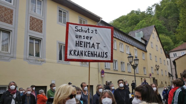 Im Klinikstreit: Für den Erhalt des Krankenhauses in seiner jetzigen Form gab es auch schon mehrere Demonstrationen.
