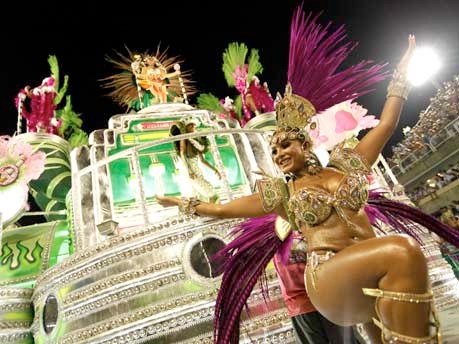 Krönung Sambaschulen Karneval in Rio de Janeiro Brasilien