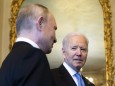 Joe Biden und Wladimir Putin 2021 in Genf