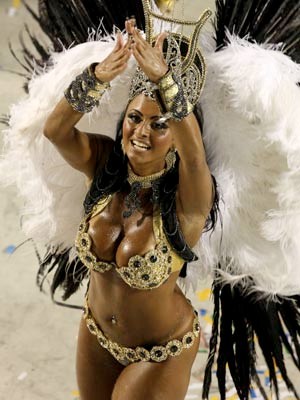 Krönung Sambaschulen Karneval in Rio de Janeiro Brasilien