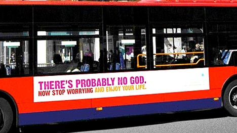 Atheisten-Kampagne in London: Vom Januar 2009 an läuft in London die "Atheist Bus Campaign".