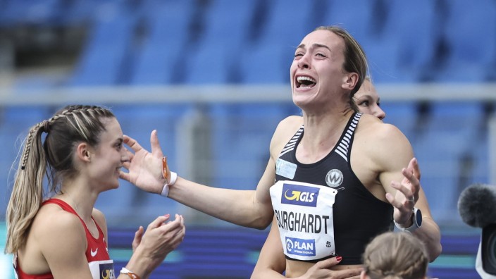 Leichtathletik: Wendepunkt: Alexandra Burghardt gewinnt im vergangenen Sommer in Braunschweig ihren ersten Einzel-Titel bei den Aktiven im Freien.