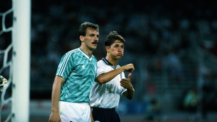 WM 1990 Halbfinale Deutschland - England Italien, Turin, 04.07.1990, Fussball, FIFA WM 1990 in Italien, Halbfinale, DFB; x