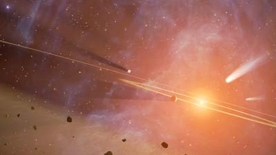 Astronomie: So stellen sich die Wissenschaftler der Nasa Epsilon Eridani vor.